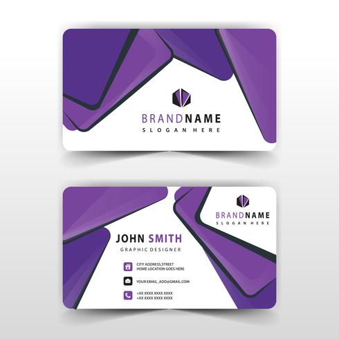 Purple Shape Visit Card Design 490x490 Purple Shape Visit Card Design