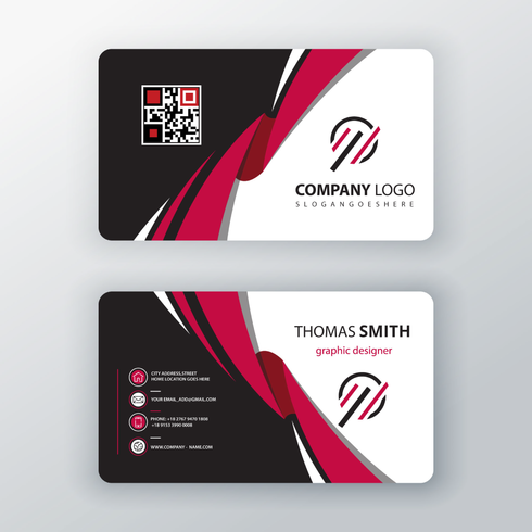 Vector Template Visit Card 490x490 Vector Template Visit Card