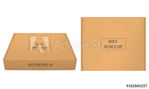 Cardboard Box Vector Illustration Brown Box Mockup Isolaned 500x298 Cardboard Box Vector Illustration Brown Box Mockup Isolaned