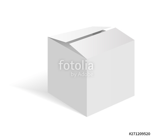 White Blank Cardboard Package Box Vector Template Cardboard Box 500x450 White Blank Cardboard Package Box Vector Template Cardboard Box