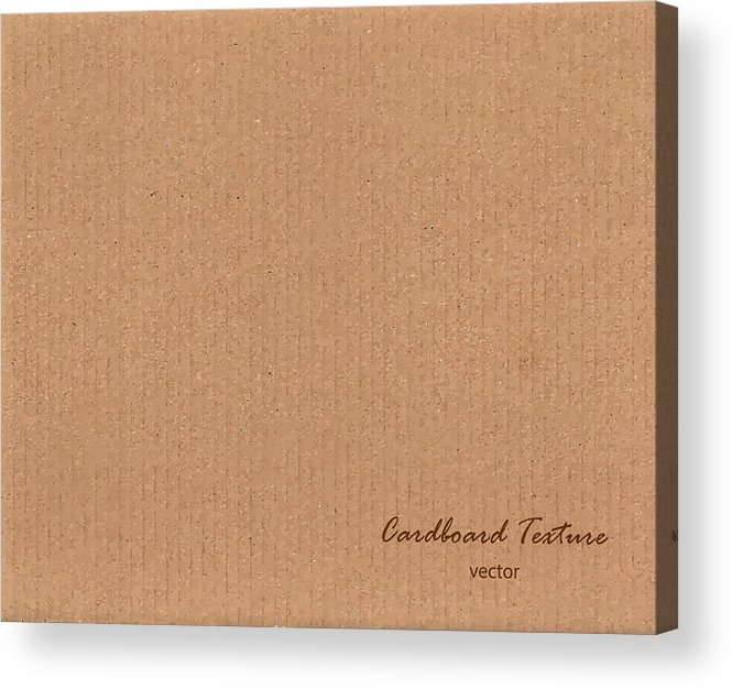Vector Cardboard Texture Acrylic Print 665x626 Vector Cardboard Texture Acrylic Print