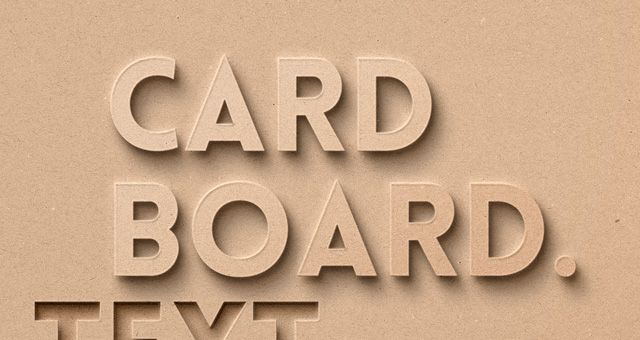 640x340 Cardboard Vector Text Texture Design Resources Photoshop Text