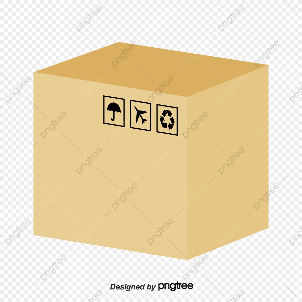 1200x1200 Closed Cardboard Box, Paper Box, Big Box, Carton Png And Vector