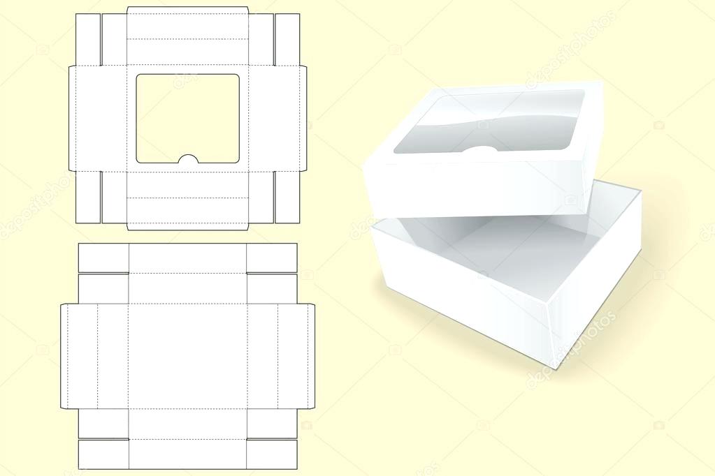 1023x682 Box Template Packaging White Cardboard Vector Illustration