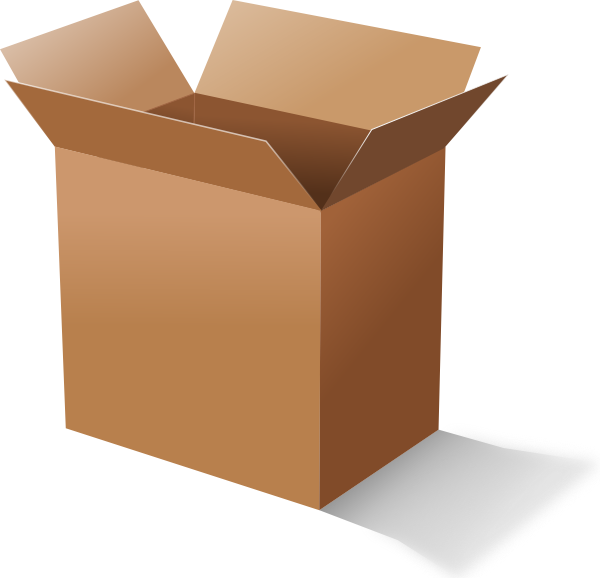600x578 Cardboard Box Clip Art