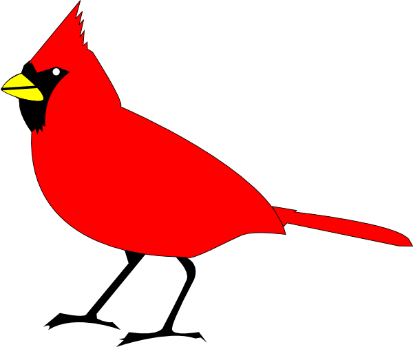 600x504 Free Clip Art Vector Design Of Cardinal Bird Has Been