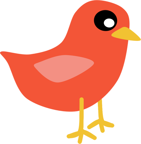491x500 Red Cardinal Bird Vector Clip Art