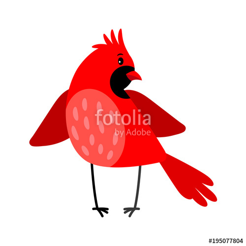 Cardinal Bird Icon Isolated On White Stock Image And Royalty Free 500x500 Cardinal Bird Icon Isolated On White Stock Image And Royalty Free