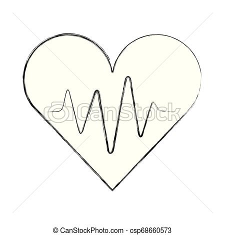 450x470 Medical Heart Beat Pulse Rhythm Cardio Vector Illustration Hand