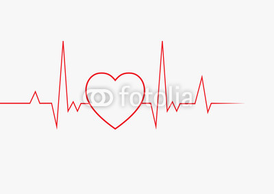 400x283 Heart Pulse Cardiogram Vector Illustration Red Poster Life Posters