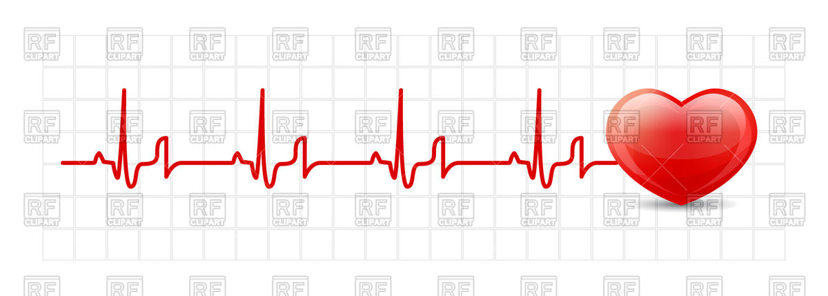 1200x429 Heart Cardiogram Vector Image Of Healthcare, Medical