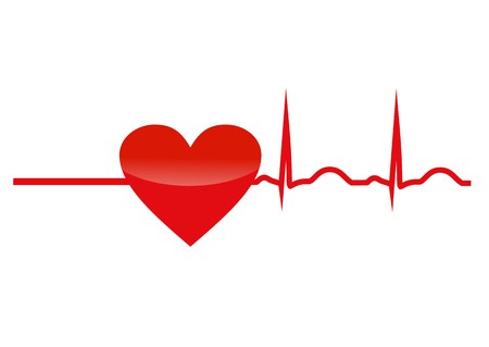 Resuscitation, Red Heart With Cardiogram Vector Icon, Symbol 450x319 Resuscitation, Red Heart With Cardiogram Vector Icon, Symbol