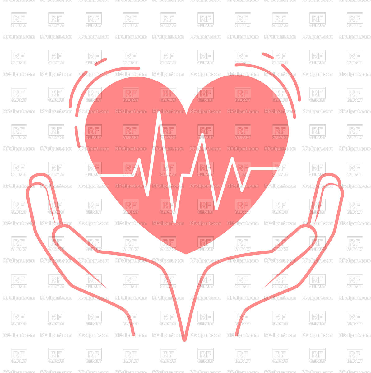 1193x1200 Concept Of Heart Care Vector Image Of Healthcare, Medical