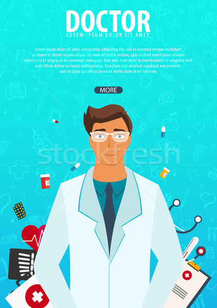 424x600 Doctor Medical Background Health Care Vector Medicine