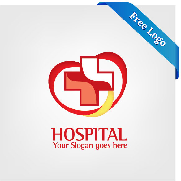 585x584 Free Vector Heart Care Hospital Logo Free Vector In Encapsulated