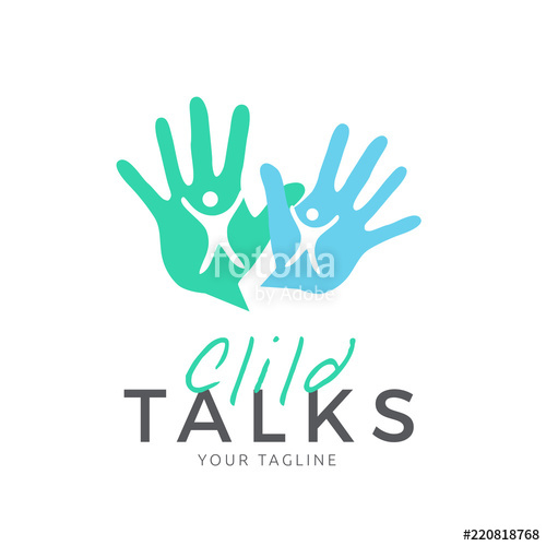 500x500 Child Protection Vector Logo, Children's House, Child Care Vector