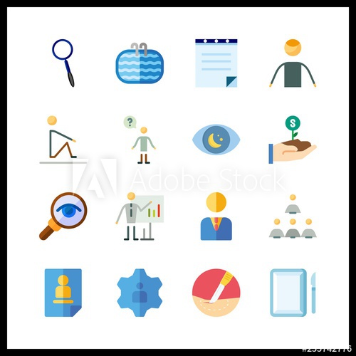 500x500 Career Icon Vector Illustration Career Set Magnifying Glass