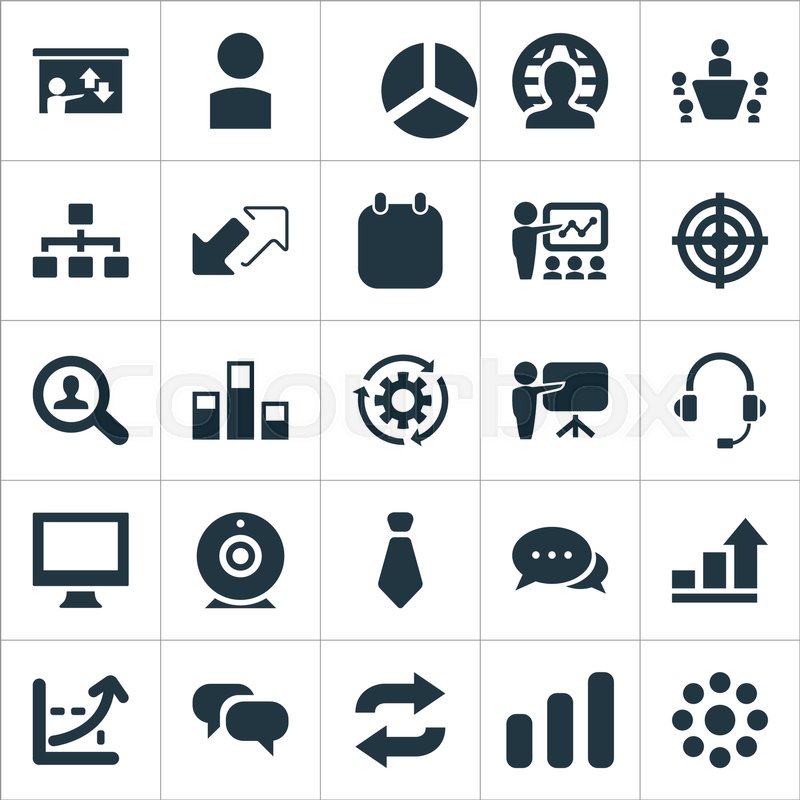 800x800 Elements Waiting, Increase, Necktie Stock Vector Colourbox