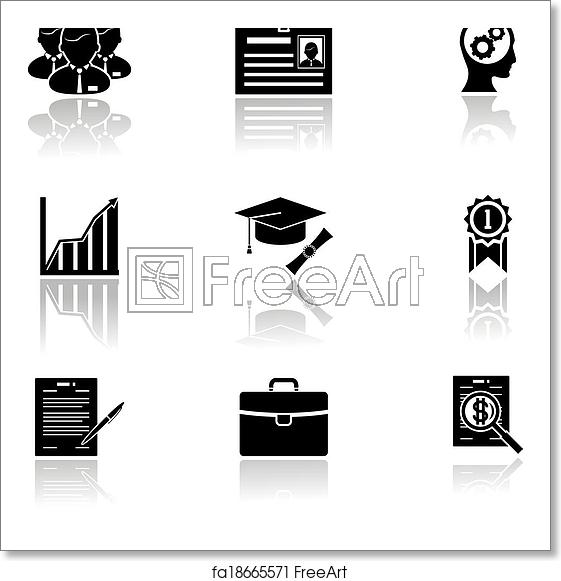 561x581 Free Art Print Of Business Career Icons Business Career Icons