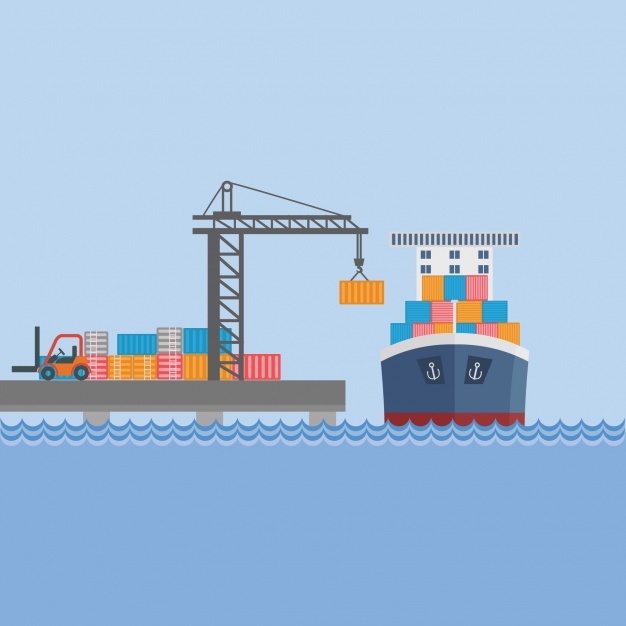 626x626 Container Ship Vectors, Photos And Free Download