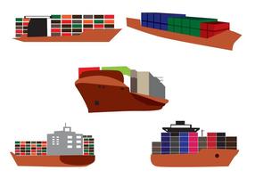 286x200 Cargo Ship Free Vector Art