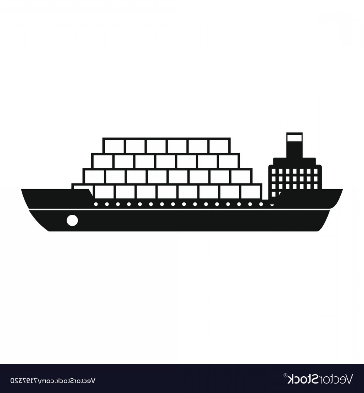 1200x1296 Cargo Ship Vector Black Boozeworthy