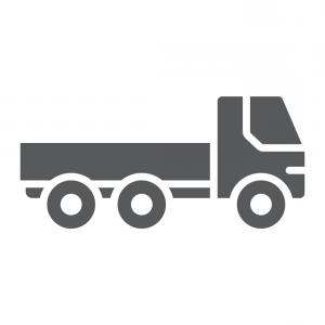 300x300 Flatbed Truck Glyph Icon Automobile And Cargo Vector Geekchicpro