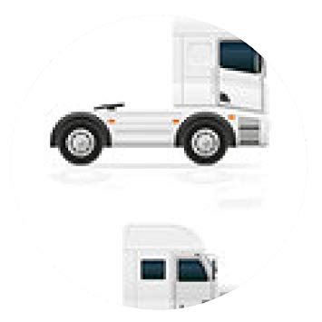 355x355 Big Truck Tractor For Transportation Cargo Vector