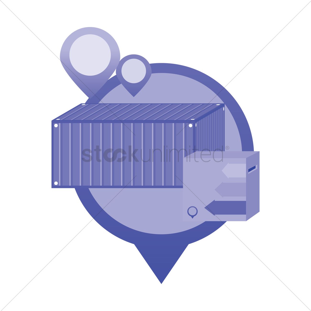 1300x1300 Delivery Of Cargo Vector Image