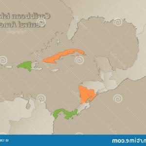 Caribbean Islands Central America Map Individual States Separated 300x300 Caribbean Islands Central America Map Individual States Separated