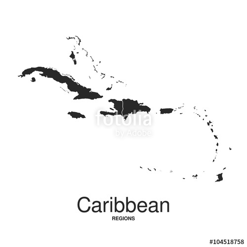 The Caribbean Islands Regions Map Stock Image And Royalty Free 500x500 The Caribbean Islands Regions Map Stock Image And Royalty Free