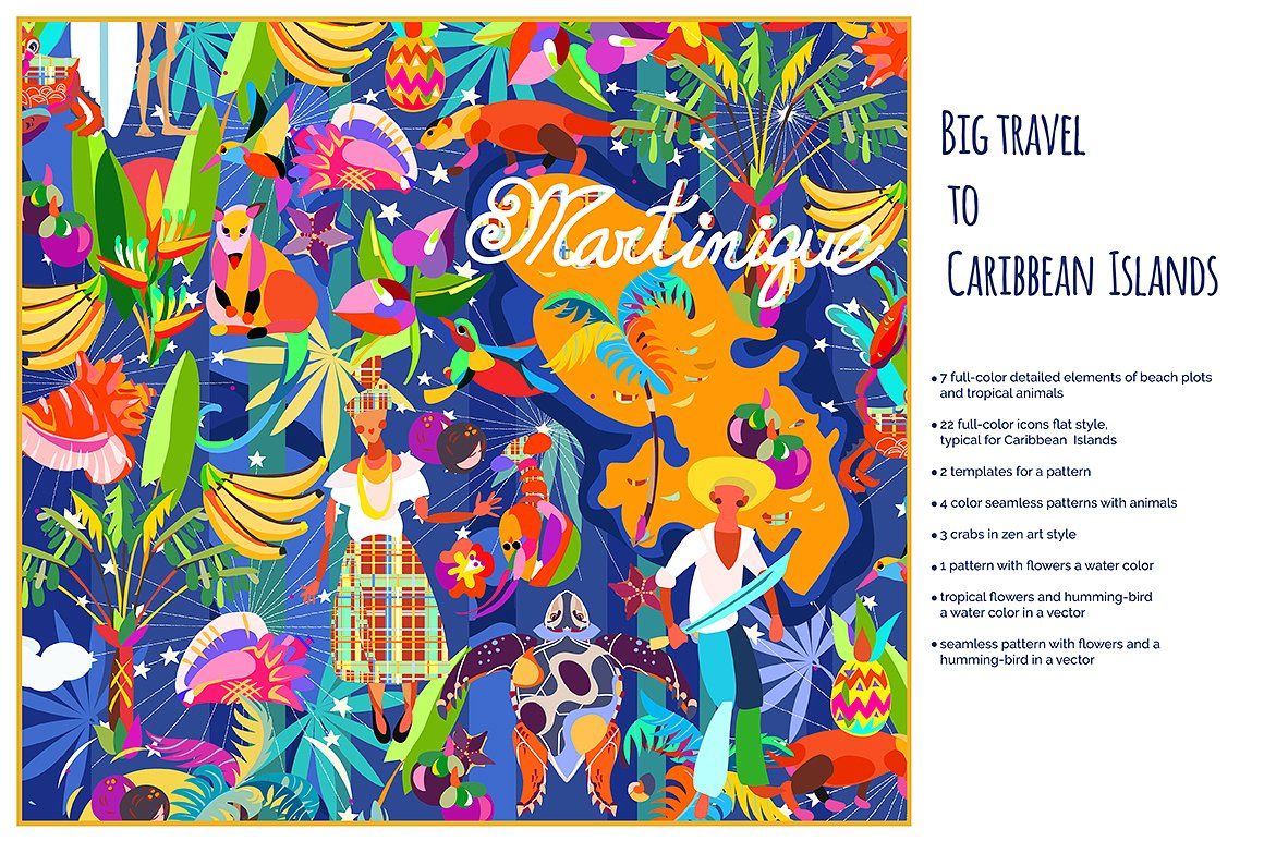 Caribbean Island Set 1160x772 Caribbean Island Set