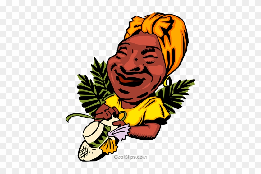 Cartoon Caribbean Lady Royalty Free Vector Clip Art 840x560 Cartoon Caribbean Lady Royalty Free Vector Clip Art