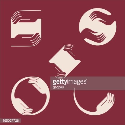 414x414 Caring Hands Vector Premium Clipart