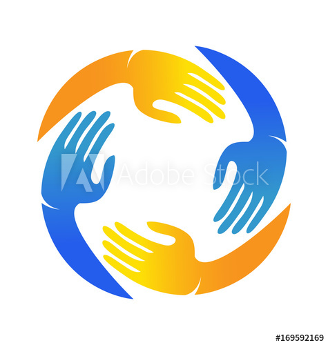 475x500 Caring Hands Together Icon Logo