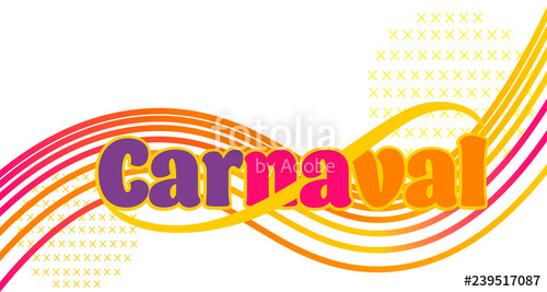 500x267 Carnaval Vector Portuguese Language Colorful Modern Background