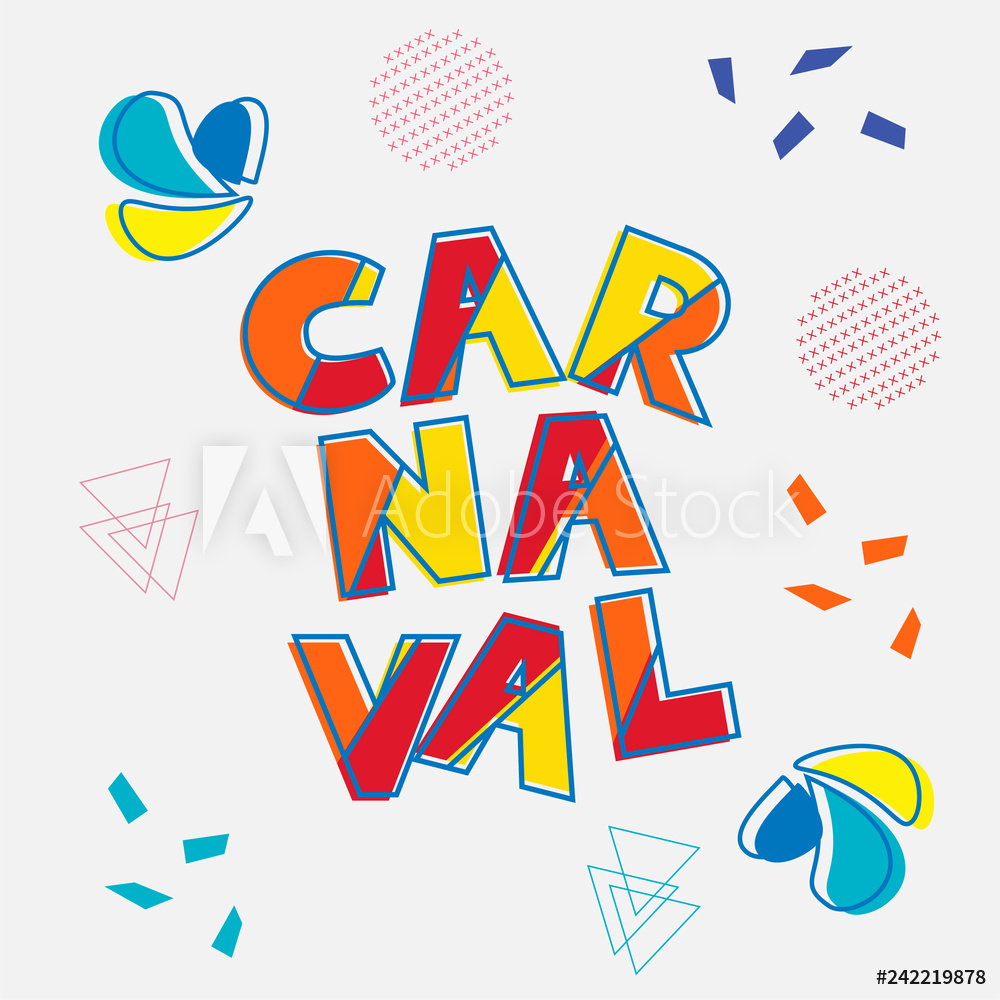 1000x1000 Fotografie, Obraz Brazilian Carnaval Modern Background Vector