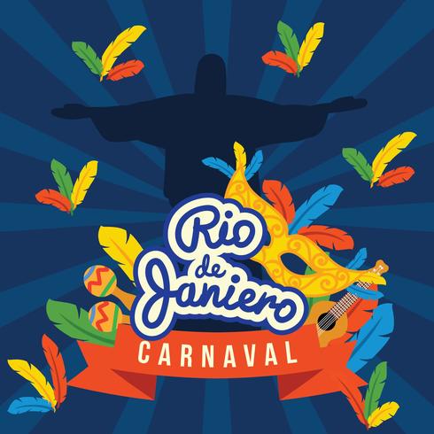 490x490 Rio Dejaniero Carnaval Poster