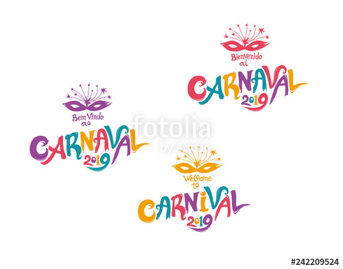 500x392 Welcome To Carnival A Set Of Three Bright Multicolored