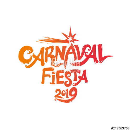 500x500 Carnaval Fiesta Logo In Spanish Translated As Carnaval