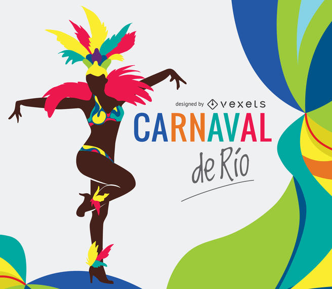 656x570 Carnaval De Rio Dancer Illustration