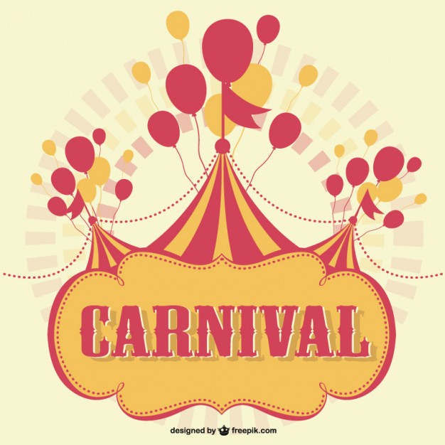 626x626 Carnival Marquee With Balloons Background Vector Free Download