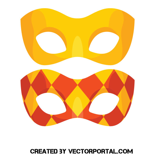 660x660 Carnival Mask Vector Clip Art