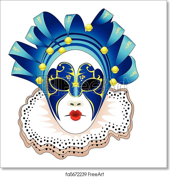 561x581 Free Art Print Of Carnival Mask Vector Illustration Carnival