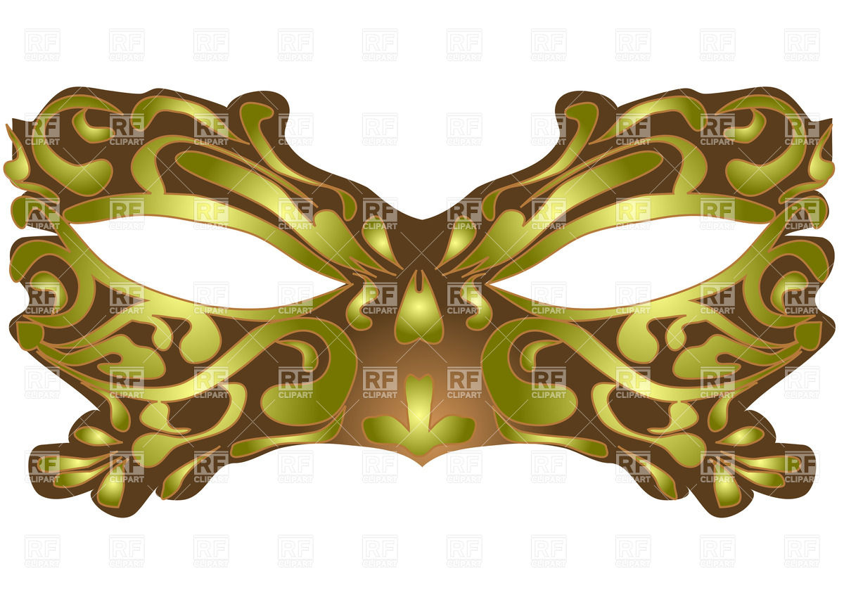 1200x849 Golden Carnival Mask Vector Image Of Objects Arkela