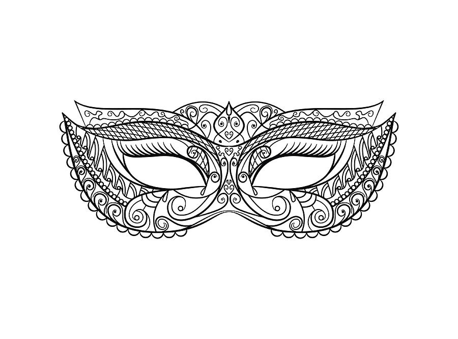 900x665 Masquerade Carnival Mask Vector