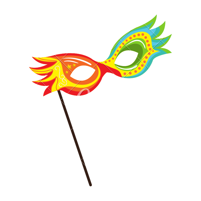 800x800 Carnival Mask Vector