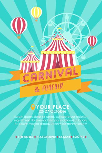327x490 Carnival Poster Vector