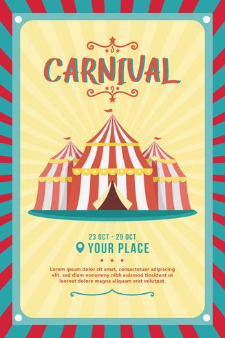 327x490 Carnival Poster Vector Stock Images