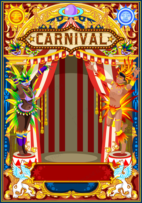 483x690 Carnival Poster For Mardi Gras